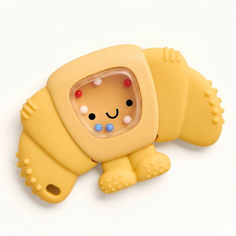 Sweetie Shake Plus™ - Teething + Rattle Toy (Croissant)