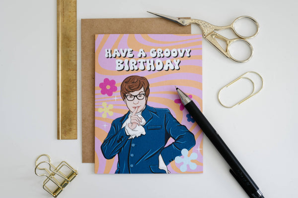 Groovy Birthday - Flower Power Card