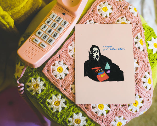 Scary Movie Ghostface Art Print