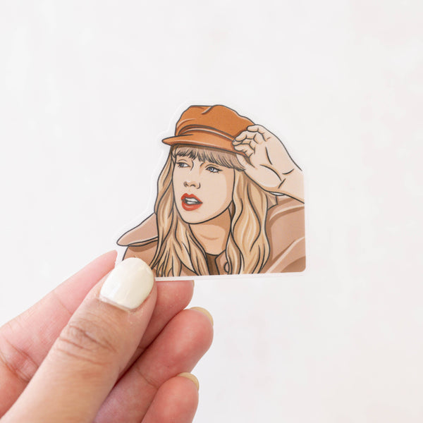 Taylor Red Pop Culture Sticker