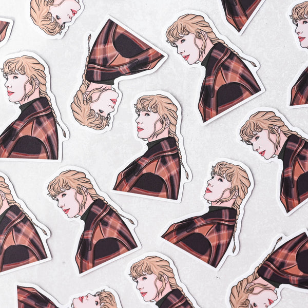 Taylor Evermore Pop Culture Sticker