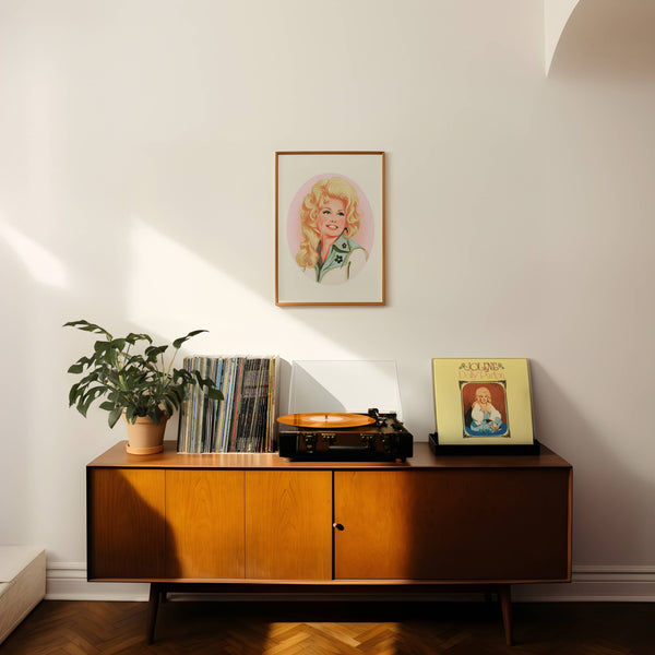 Dolly Parton Portrait Art Print: 8x10