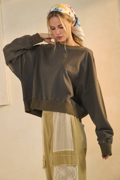 Cargo-style Wide-leg Pants