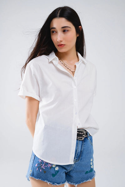 Short Sleeve Relaxed Button Up Shirt