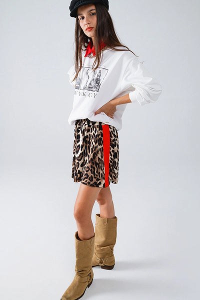Leopard Print Shorts