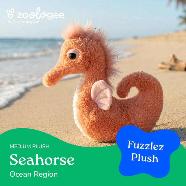Fuzzlez Seahorse Coral 12" (30cm)