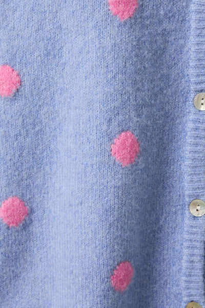 POLKA DOT SWEATER CARDIGAN
