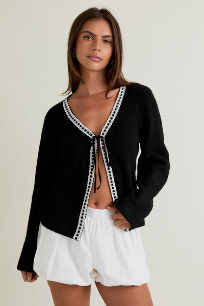 Trim Detail Cardigan