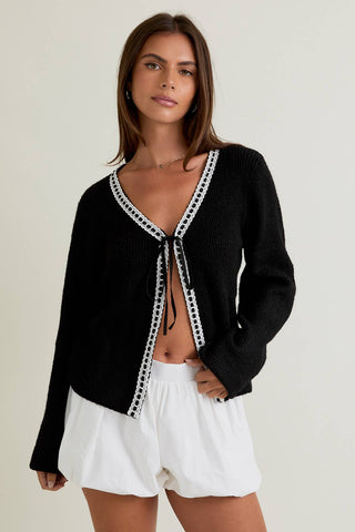 Trim Detail Cardigan