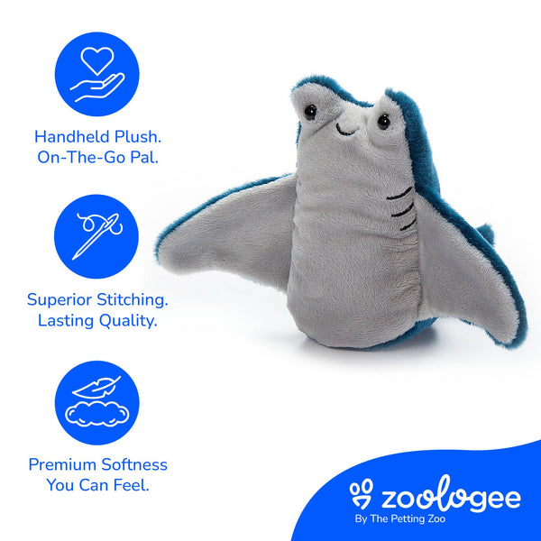6" (16cm)  Nuggetz Manta Ray Sea life
