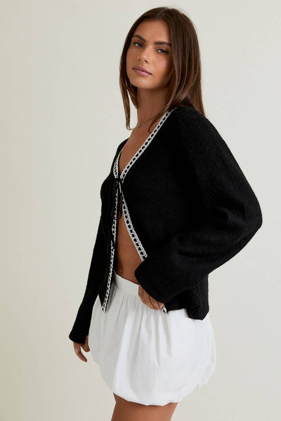 Trim Detail Cardigan