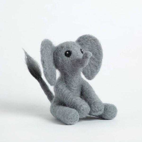 Baby Elephant Mini Needle Felting Kit