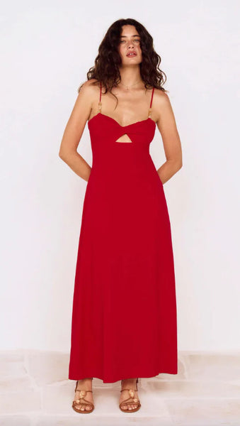 Rhodes Twist Front Maxi Dress