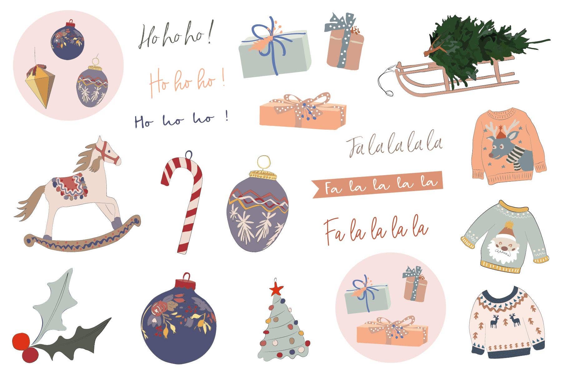 Holiday Stickers Sheet