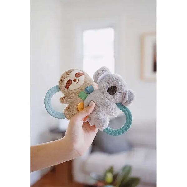 Sloth Ritzy Rattle Pal™ Plush Rattle Pal with Teether