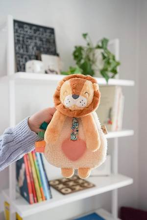 Itzy Lovey™ Lion Plush with Silicone Teether Toy