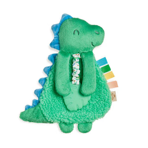 Itzy Lovey™ Green Dino Plush with Silicone Teether Toy