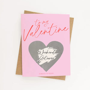 TO MY VALENTINE - SCRATCH OFF CARD