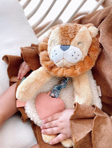 Itzy Lovey™ Lion Plush with Silicone Teether Toy
