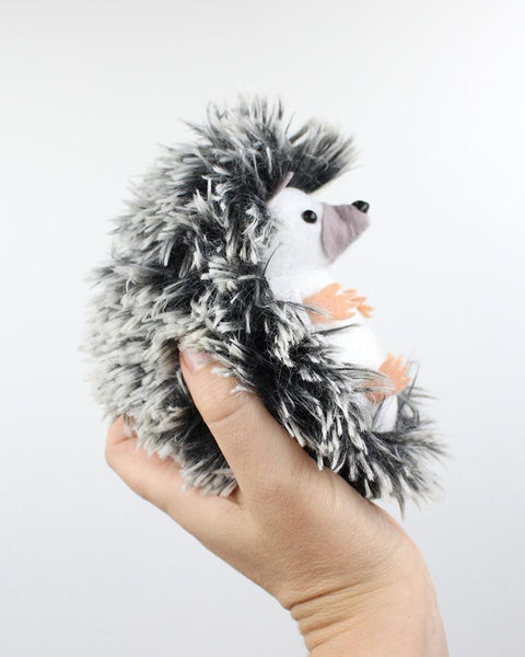 Hedgehog Hand Stitching Felt Kit - Long Fur