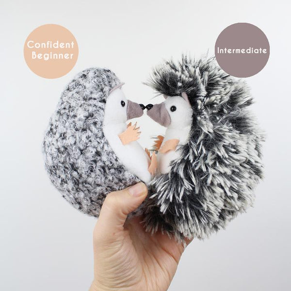 Hedgehog Hand Stitching Felt Kit - Short Fur