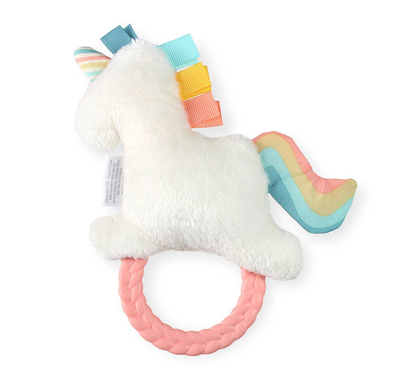 Unicorn Ritzy Rattle Pal™ Plush Rattle Pal with Teether