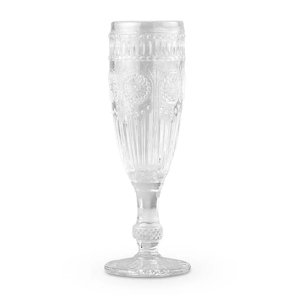 VINTAGE STYLE CHAMPAGNE FLUTE - CLEAR