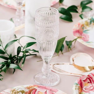 VINTAGE STYLE CHAMPAGNE FLUTE - CLEAR