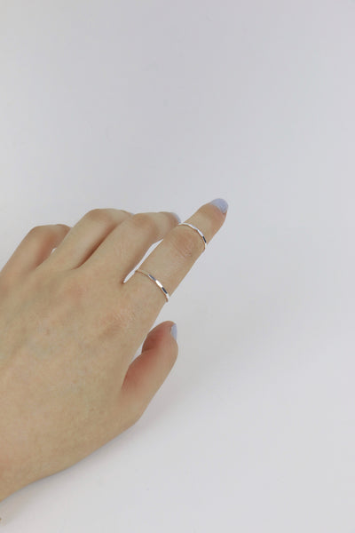 HAMMERED STACKING RING (+COLOURS)